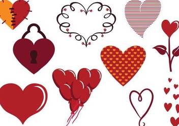 Free Heart Vectors - vector gratuit #349643
